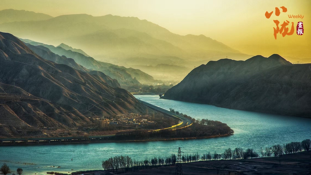 藍盈盈的黃河水 映照著永靖秋天的美